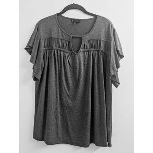B Collection by Bobeau Nicoline Flutter Sleeve Tee